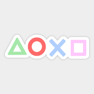 Controller Buttons Pastel Sticker